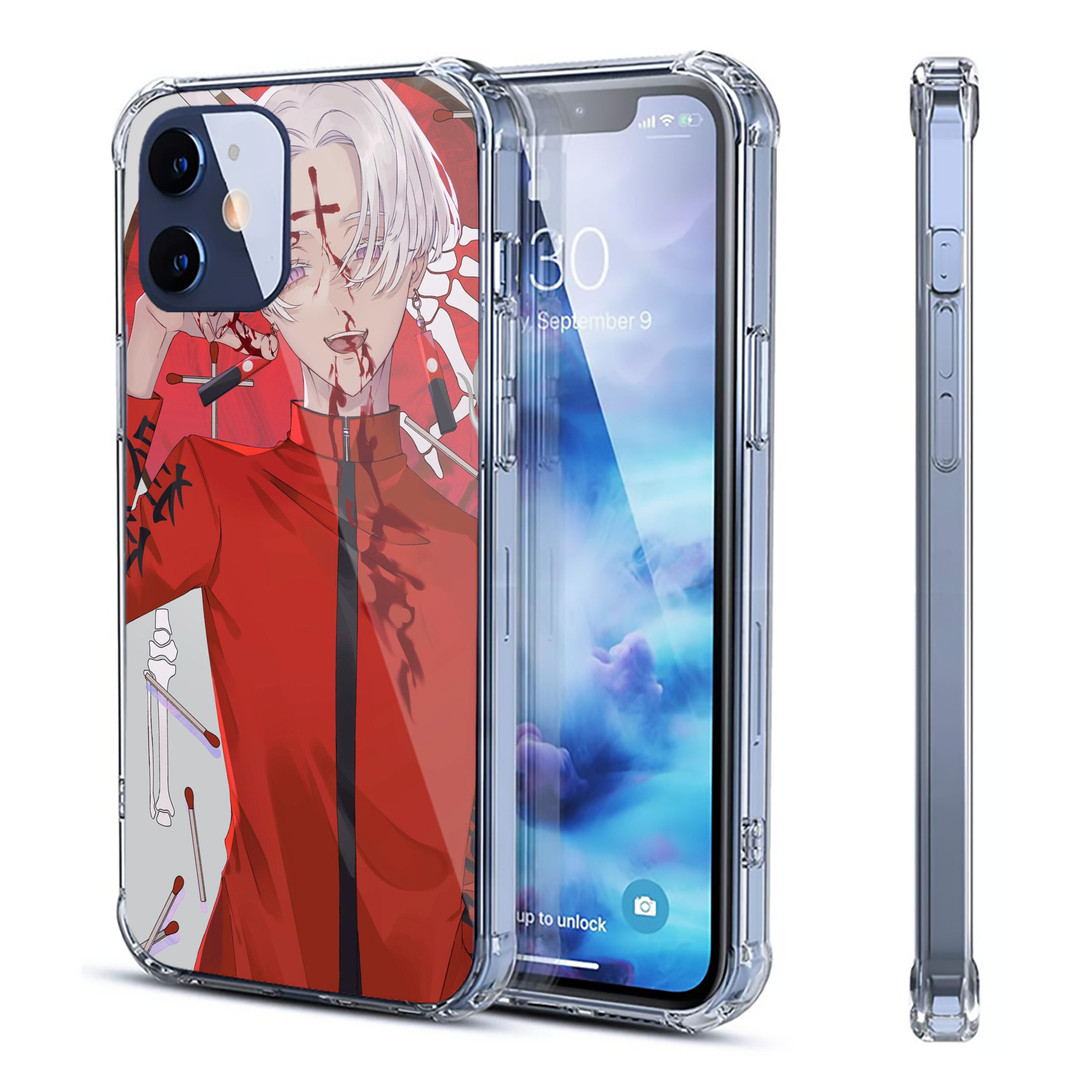 （画像用） 東京リベンジャーズ Tokyo Revengers 【iPhone 12シリーズ対応】透明スマホケース（クリアソフトケース）